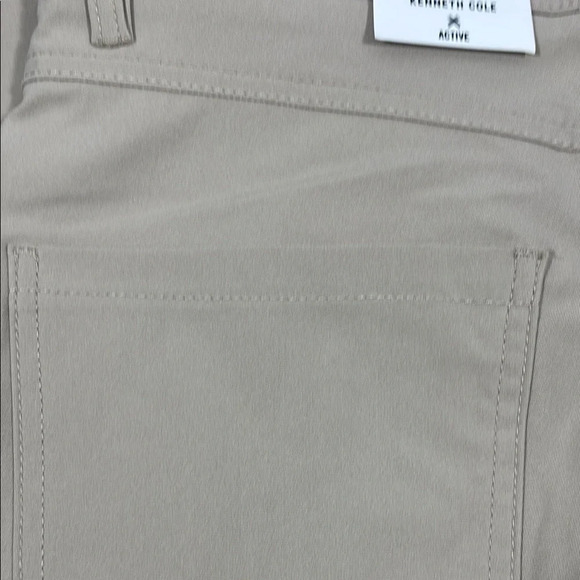 Kenneth Cole Tan Chinos Classic Straight-Leg Cotton Twill - Picture 5 of 8